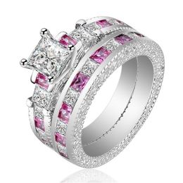 Cheap Pink Gemstone Rings Silver