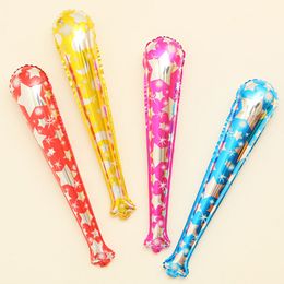 Baseball Bat Aluminum Foil Balloons Toys Party Cheering Stick Blow Bar Noise Maker Long Bell Ball Game Supplies QW7188