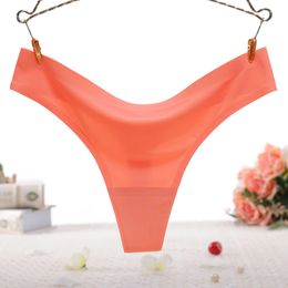 teenage girls first training Sexy Panties Seamless Solid Colour female Thong Briefs Female breathable active g-string fashion Bragas hot 2051