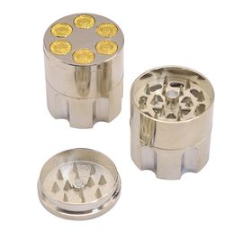 2018 new three level revolver cartridge smoked device zinc alloy smoke cutter metal smoke grinder