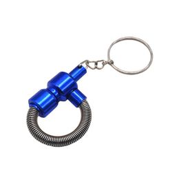 Small spring metal tube, metal copper tube, button button tube, portable small tube.
