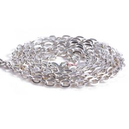 5//10 mètre de gros trouver en acier inoxydable argent 2//3//4//5mm Rolo Chaîne en vrac