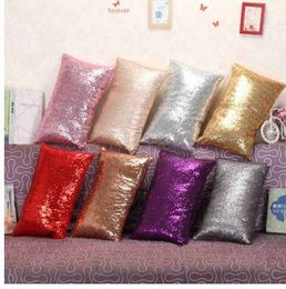 Rectangle Sequins Cushion Cover Sofa Bed Home Decoration Festival Pillow Case Cushion Decorative Pillows Cover