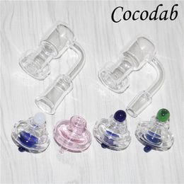 Quartz Terp Vacuum Banger Nail Terp Slurper Up Oil Banger with Glass UFO Carb Cap for Dab Bong Oil Rig Water Pipe