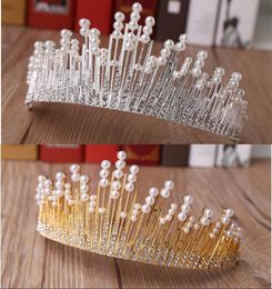 2020 New Arrival Pearls Crystal Rhinestones Headpieces Bridal Accessories Tiaras Crowns For Wedding Prom Party Free Shipping Cheap