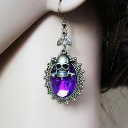 Hot Style European and American Jewellery Halloween ghost festival skull head earring retro style earrings stylish classic exquisite elegance