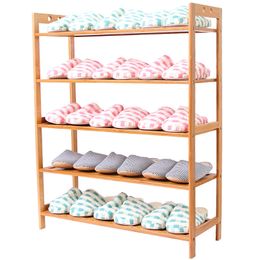 New Shoe Racks Bamboo frame Double Shoe Holder Storage Shoes Rack Living Room Convenient Shoebox Shoes Organiser Stand Shelf