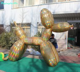 3m Puppy Model Balloon Inflatable Bubble Dog Laser Shinny Dog for Advertising/Exhibition