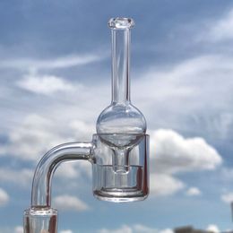 Flat Top Quartz Banger Nail With Removable Quartz Insert Drop Bucket and Dlass Carb Cap For Glass Bongs Oil Rigs