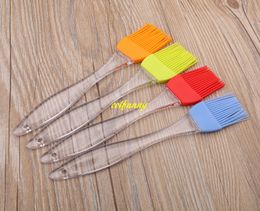 20pcs/lot 20.5*4cm Large BBQ Basting Brush Silicone Oil Brush Baking Brushes Cake Butter Bread Pastry Brush