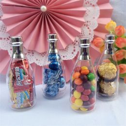 2022 Детская бутылка конфеты Шампанское форма конфеты коробка свадебные сувениры и подарки детские душевые коробки с многоцветной творческий Diy пластиковые бутылки 1jy jj