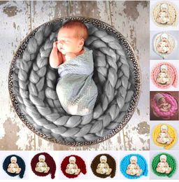Neugeborenen Fotografie Requisiten 4 Mt 12 Farben Wolle Twist Seil Foto Requisiten Hintergrund Baby Fotografie Requisiten Fotografia Kostüm