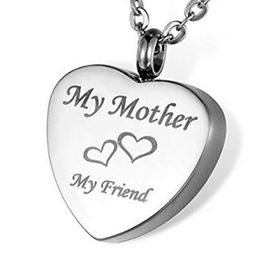 Custom heart pendant a variety of text pet funeral cremation ashes necklace fashion Jewellery