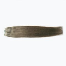 Silver Brazilian Hair 100g 40pcs/Set Silver Grey Tape Extension Skin Weft Hair 12" 14" 16" 18" 20" 22" 24" 26" tape extensions grey