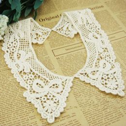 patches fabric collar Trim Neckline Applique for dress/wedding/shirt/clothing/DIY/craft/Sewing flower Floral lace flower cotton bowknot