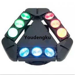 Professional Disco Party Light 9 Eyes Pixel 9X10W 4 IN1 LED Moving Head Spider 3*3 beam moving head led spider light