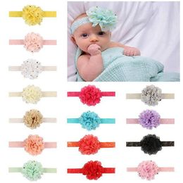 New Europe Baby Dots Flowers Lace Hairband Head Bands Infant Toddler Headbands Kids Elastic Headwear Children Hair Accessory