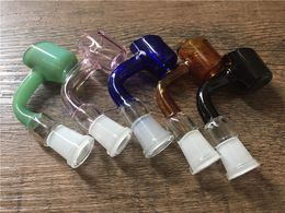 Colourful 14.4mm 18mm male female deep glass oil bowl for glass water oil rig pipe glass bong