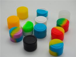 2ml Silicon container Nonstick Wax Containers silicone box Non-stick food grade wax jars dab storage jar oil holder vaporizer vape