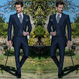 Custom Design Mens Suits Three Pieces Formal Tuxedos Slim Fit Business Groom Suit Set for Weddings Party Business Wear
