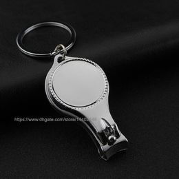 100pcs Customised Logo Company Gift Promotional Gifts Wine Bottle Opener Openers Keychain Key Ring Nail Clippers