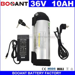 Electric Bike Battery 36v 10Ah 450w Water Bottle Style Built in 15A BMS with 2A Charger Lithium ion Battery 36v Free Shipping