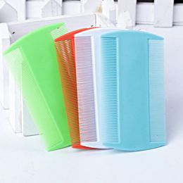 Fashion Colourful Double Sided Nit Comb Fine Tooth Head Lice Hair Combs for Kids Pet Flea LX3203