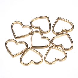 100PCS 28x28mm Fashion Stainless Steel Jewellery DIY Findings Simple Hollow Out Heart Charms for Necklace Bracelet Making Accessories