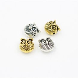 20 PCS Antique Gold and Silver Plated Cure Owl Charm for DIY Bracelet Necklace