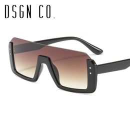 DSGN CO. Free Shipping Vintage Semi Rimless Sunglasses For Men And Women Fashion Square Sun Glasses 6 Colour UV400