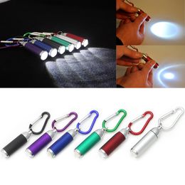 Portable Mini LED Flashlight Telescopic Zoom Camping Handy Torch Lamp KeyChain Flash Light Ultra Bright 6 Colours