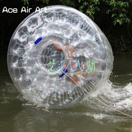 Custom 2.4mL x 2.2mH Inflatable Walking Bumper Ball with Built-in Handle for Water Recreation or Grass Activities