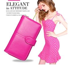 Retro oil wax explosion models ladies wallet wallet phone bag large capacity clutch 02