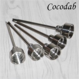 Top quality Titanium Nail Carb Caps Titanium GR2 Nails joint 18mm for Universal Glass bong water pipe smoking pipes glass Bongs in stock
