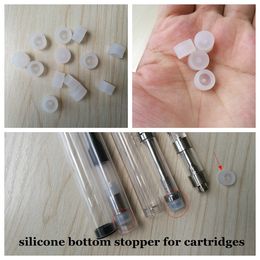 Silicone caps bottom stopper for thick oil atomizer 510 tank cartridges o pen rubber dust cover cap th205 CE3 th210 M6T A9