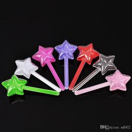 Five Pointed Star Stick Shape Candy Box Plastic Sugar Organizer Durable Transparent Wedding Favor Boxes Hot Sale 0 88nt ff