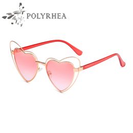 Women Love Heart Sunglasses Cat Eye Sun Glasses Frame Party Wear Unisex Retro Designer Lady Sunglass