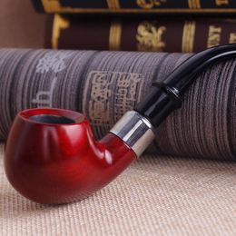 New red sandalwood classic wood pipe removable cleaning Philtre pipe