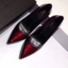 Women's Shoes High Heels High Thin Heels black Genuine Leather Pointed Toe Pumps spring summer Dress Party Shoes size35-40