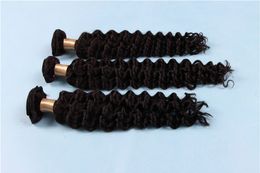 hot sale deep wave human hair bundles 100 unprocessed brazilian deep wave 100gr piece 3 bundles lot free