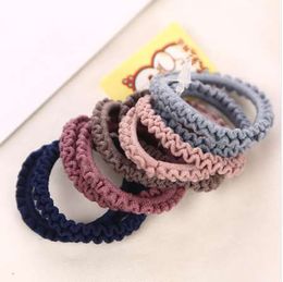 10PCS/Lot 3CM Girls Fashion Colour Elastic Hair Band Lovely Kids Children Hair Ropes Hair Accessories Mix Rubber Bands Headwear