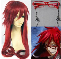 FREE SHIPPING+++ Black Butler Grell Sutcliff Cosplay Wig