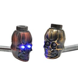 Metal pipes can bend the devil's head, metal cigarette rod, pipe head, skull and skull, and luminous pipe.