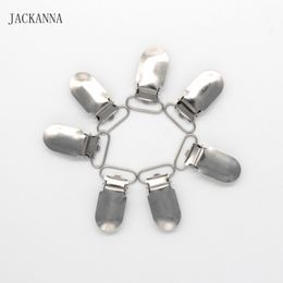 Jackanna komik bebek emziği klipler güvenli metal emzik klipsleri sevimli askı kukla soothers clasps aksesuarları