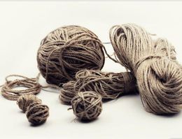 Decorative rope, linen, knitting material, tag, packaging, binding, thin rope, hand-made hemp rope, DIY hemp rope.