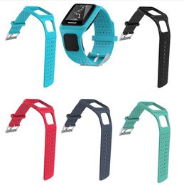 Silicone Tpe Watchband for TomTom 1 Series Smart Watch Sport Strap Easy to Install for TomTom Multi-sport runner Watch