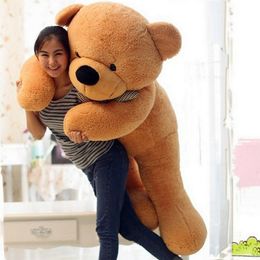 72" 180cm Giant Huge Teddy Bear Brown Stuffed Plush Toy Birthday Gift