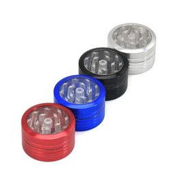 Smoking Pipes New type 2 floor skylight pressed Cigarette Mill diameter 40MM Aluminium alloy Mini cigarette cutter