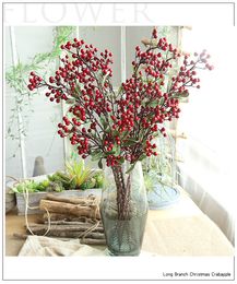Berry branches simulation fruit seeds Red Branch Christmas Crabapple For Xmas/Home/Party Decoration alibear Provided : MW56662