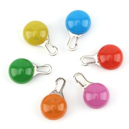 Pet Dog Led Flashing Safety Night Light Clip Buckle LED Collar Luminous Pendant Glowing Dog Bells Anti-lost Pet Supplies 9 Colours